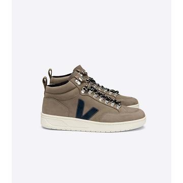 Veja RORAIMA NUBUCK Men's High Tops Taupe | NZ 111YXF